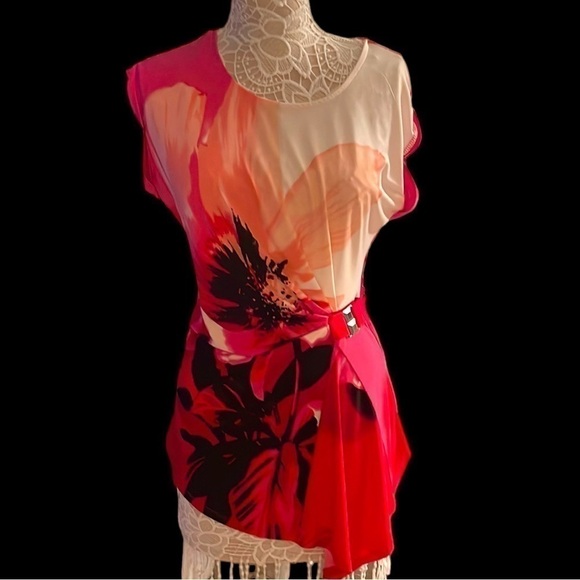 FYLO London top bright orange 🍊 and multi colored top - Picture 3 of 13